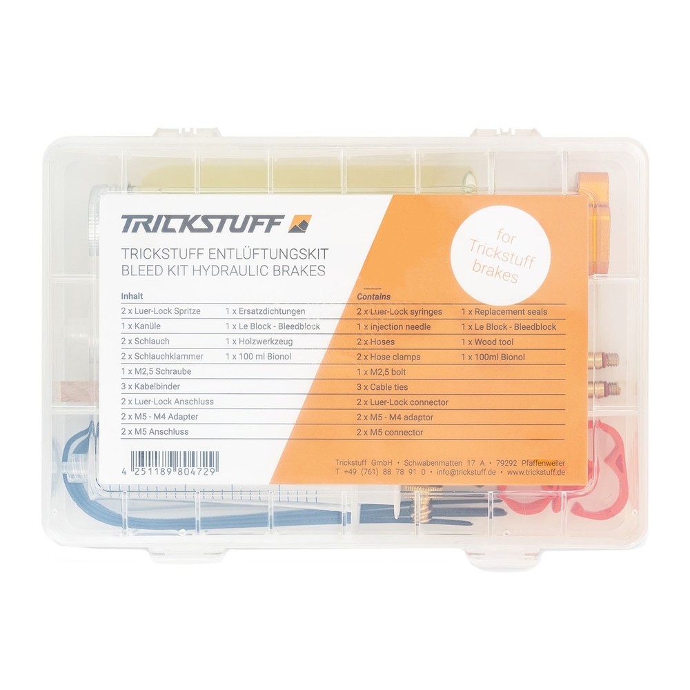 Trickstuff Bleedkit for High-Performance Disc Brake Maintenance, Includes