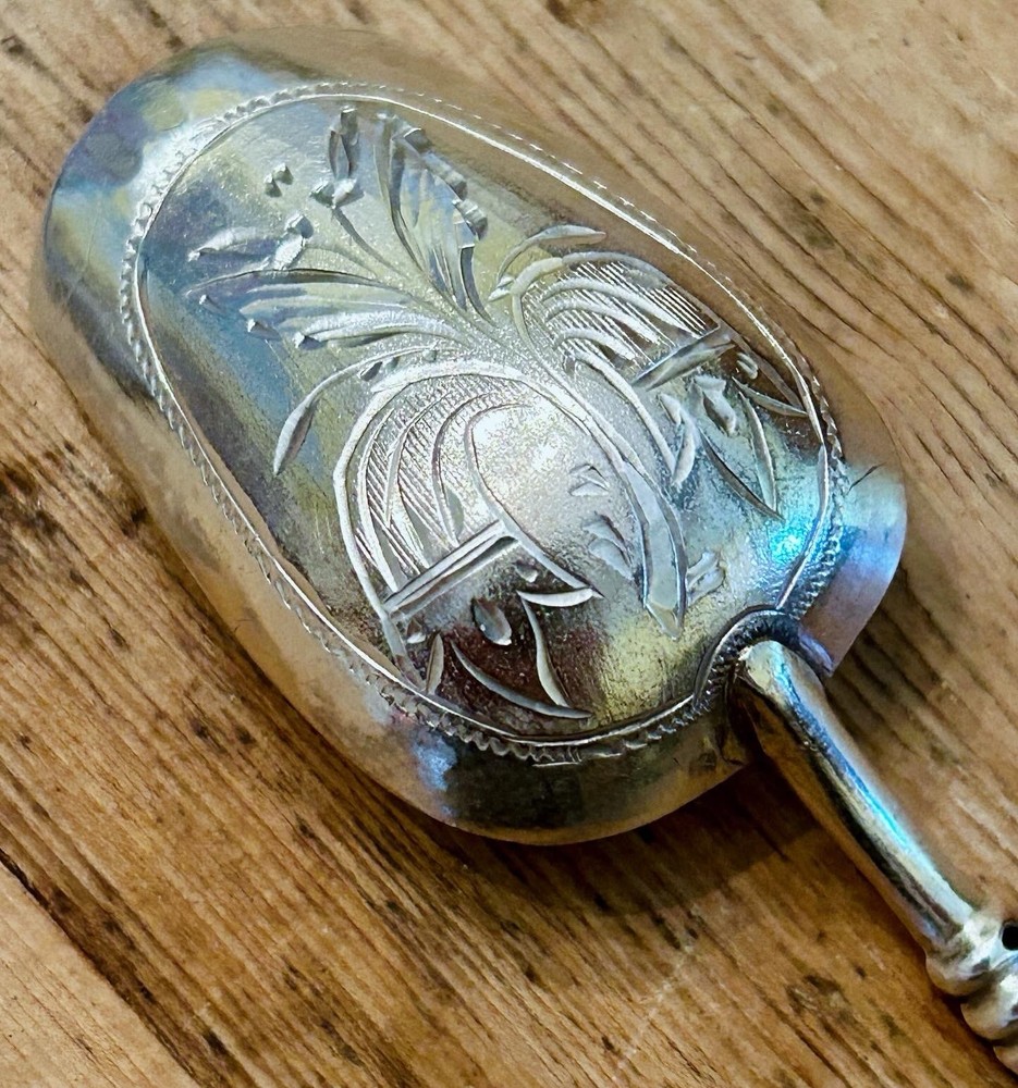 RARE RUSSIAN Silver TEA CADDY