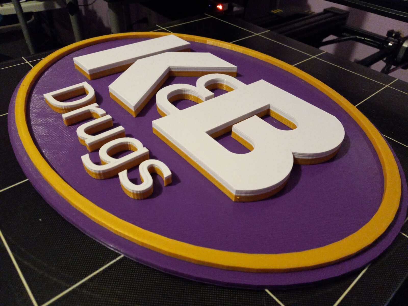 Vintage K&B Drugs Logo Sign,3D printed. 12" O.D. 3D Graphics reproduction logo