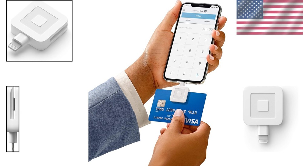 Instant Payment Acceptance - Portable Lightning Connector Reader for iOS Devices