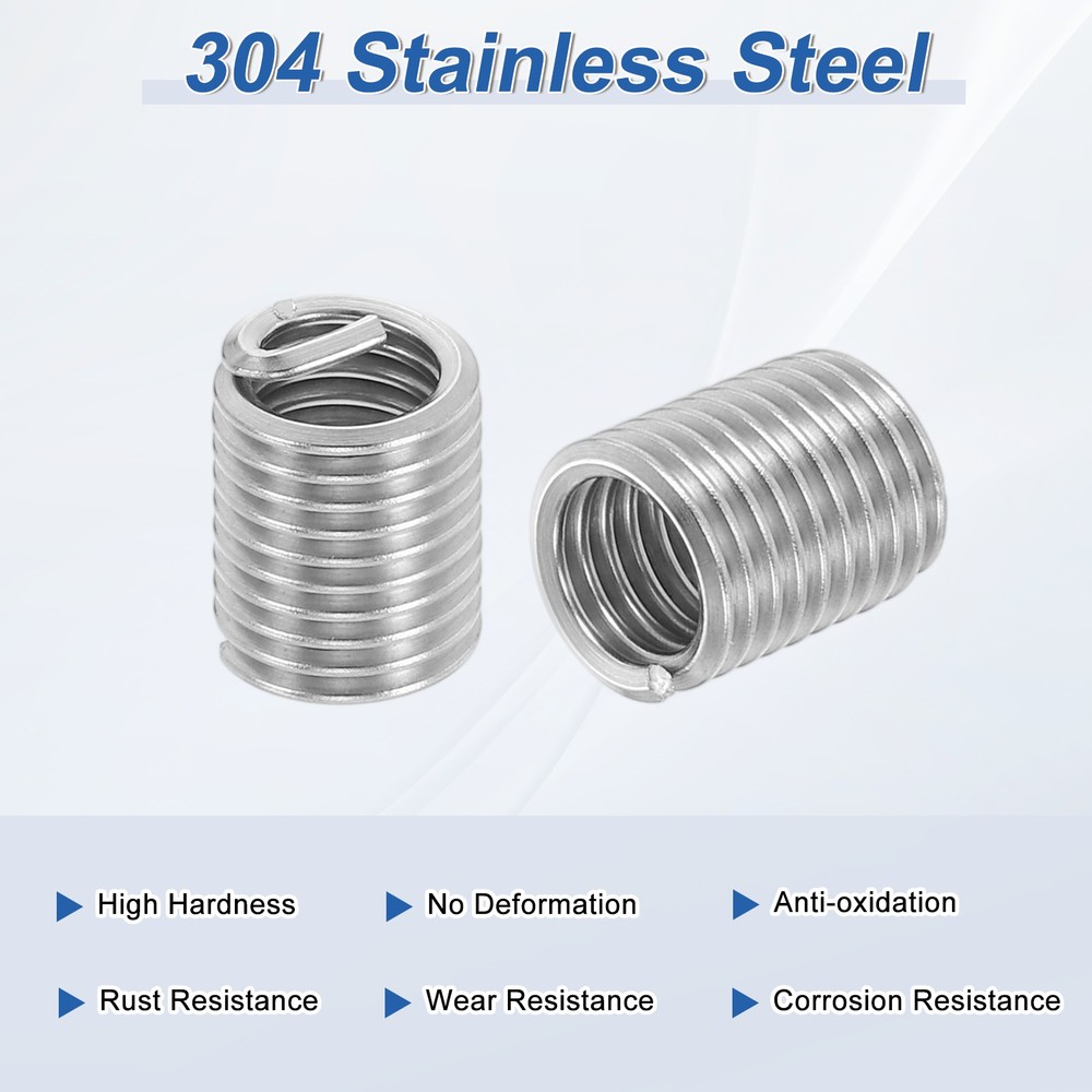 20pcs Wire Thread Inserts 5/16-18 UNC 2D 15.8mm Helical Threaded Sleeve