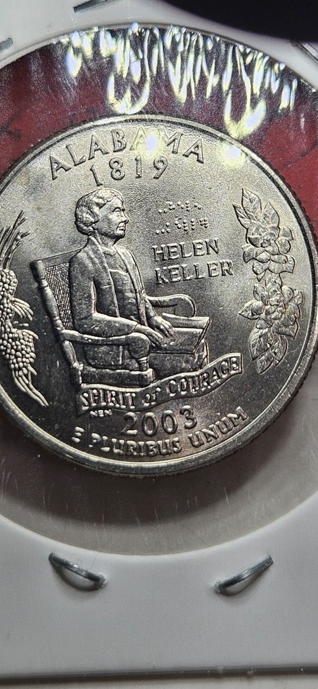 🔥🔥2003 P Hellen Keller Commemorative State Quarter Alabama Error🔥🔥