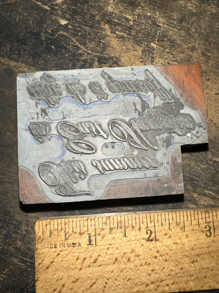 Printing Block “ This Summer In East Hampton, Why Do It Yourself “ Nice Script￼