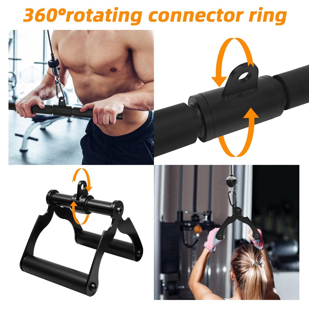 Cable Machine Attachment Set for Gym,LAT Pulldown Attachment,Home Gym Accesso...