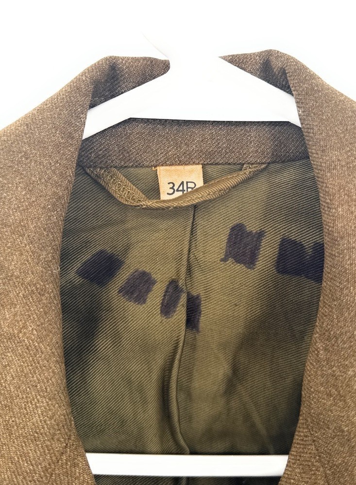 Wwii Army Coat Jacket Brown Uniform