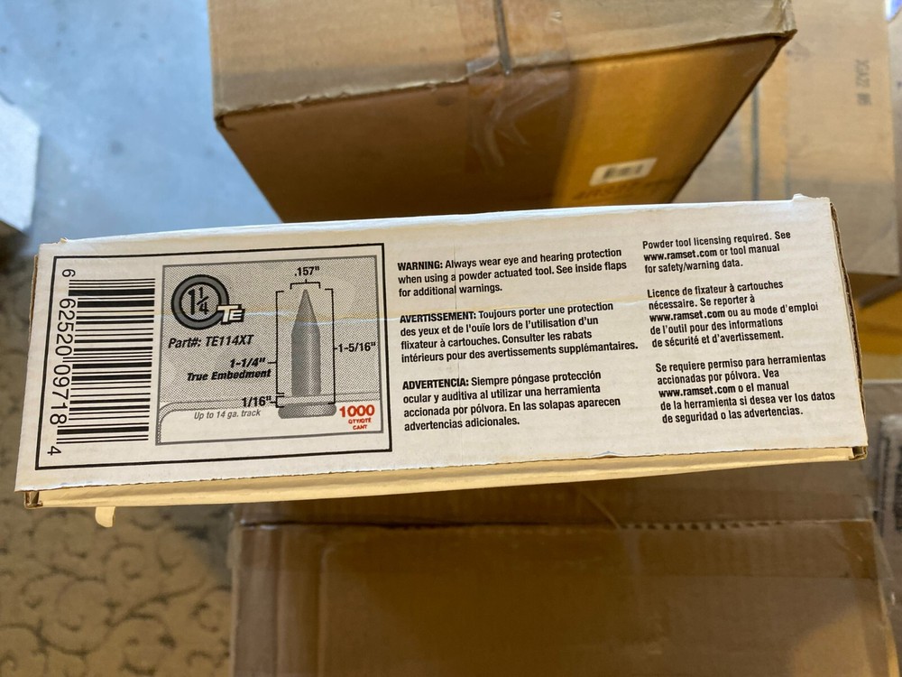 Ramset Embedment Pin .157 TE114XT New in Box