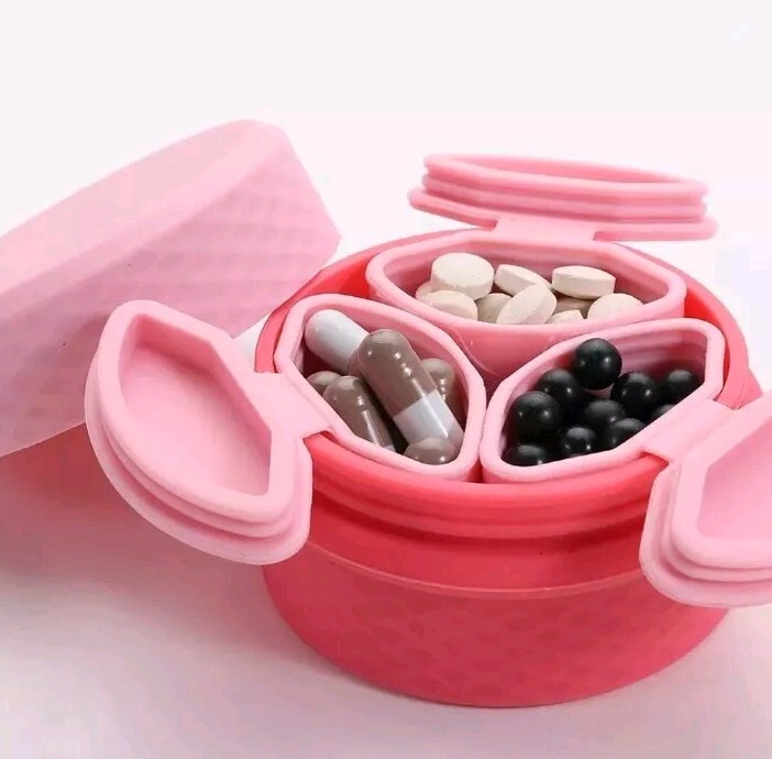 Travel Silicone Makeup Containers SetRefillable Empty Silicone Cream Jars wit...