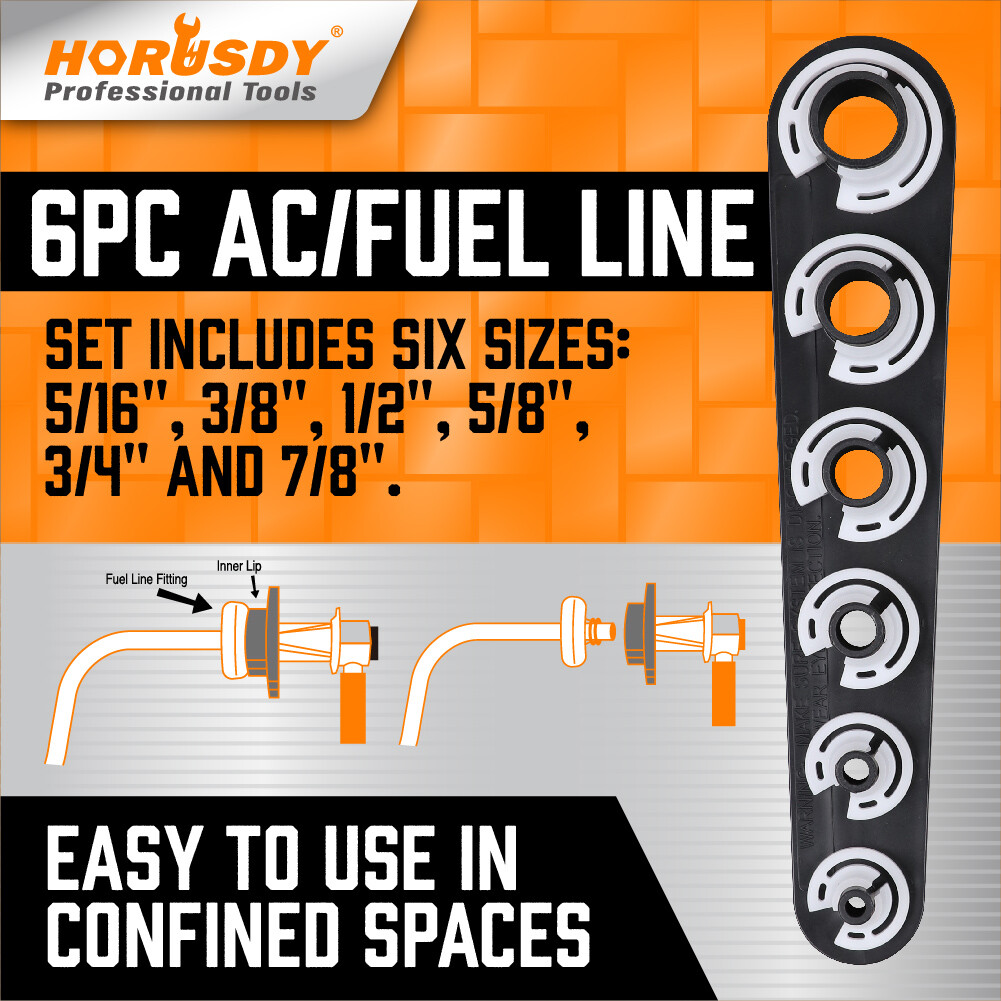 6pc Quick Disconnect Tool Set AC Fuel Line Transmission Parts GM Ford Chrysler