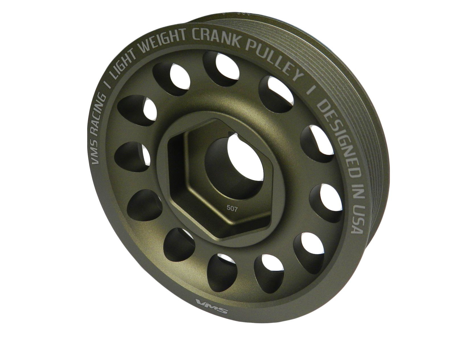 VMS Racing Light Weight Aluminum Crankshaft Crank Pulley 00-09 Honda S2000 OEM