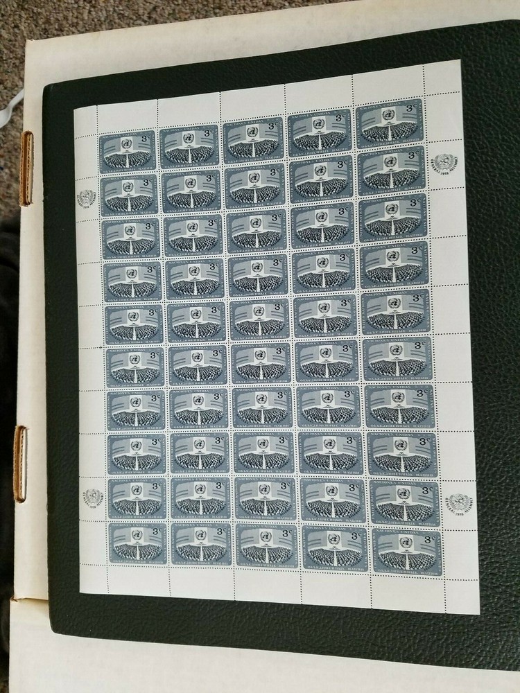 1956 General Assembly Sheet Sets Scott # 45/46 - MNH - Catalog $25