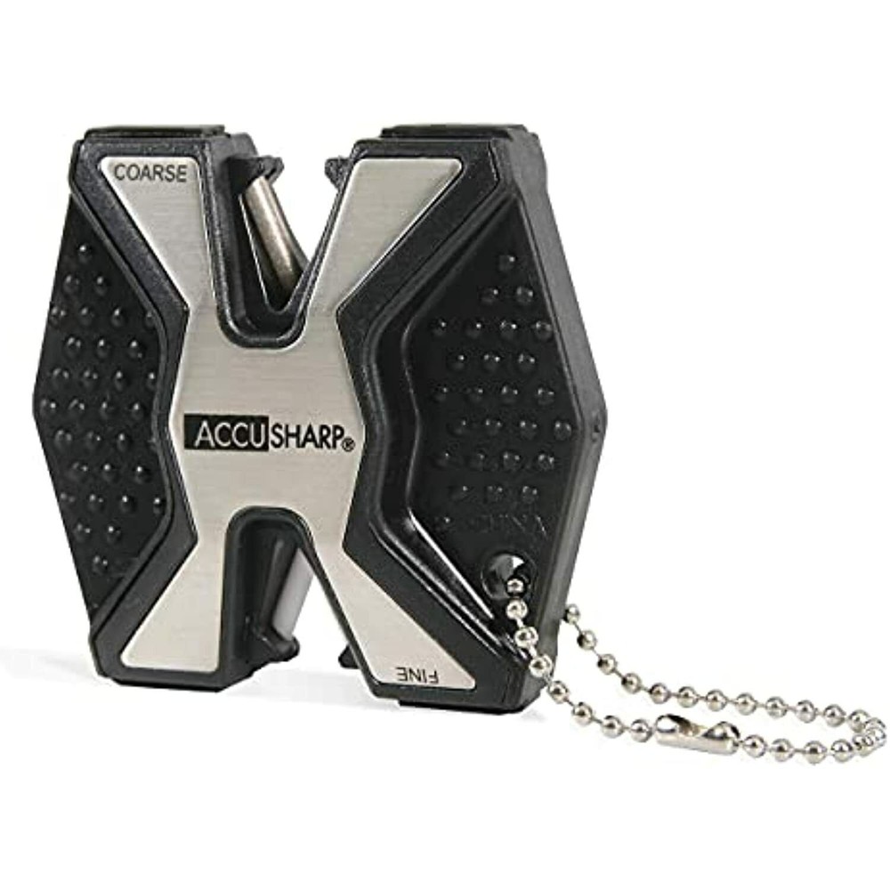 Accu Sharp Diamond PRO 2-Step Knife Sharpener Flip Side Consists TwoCeramic Rods