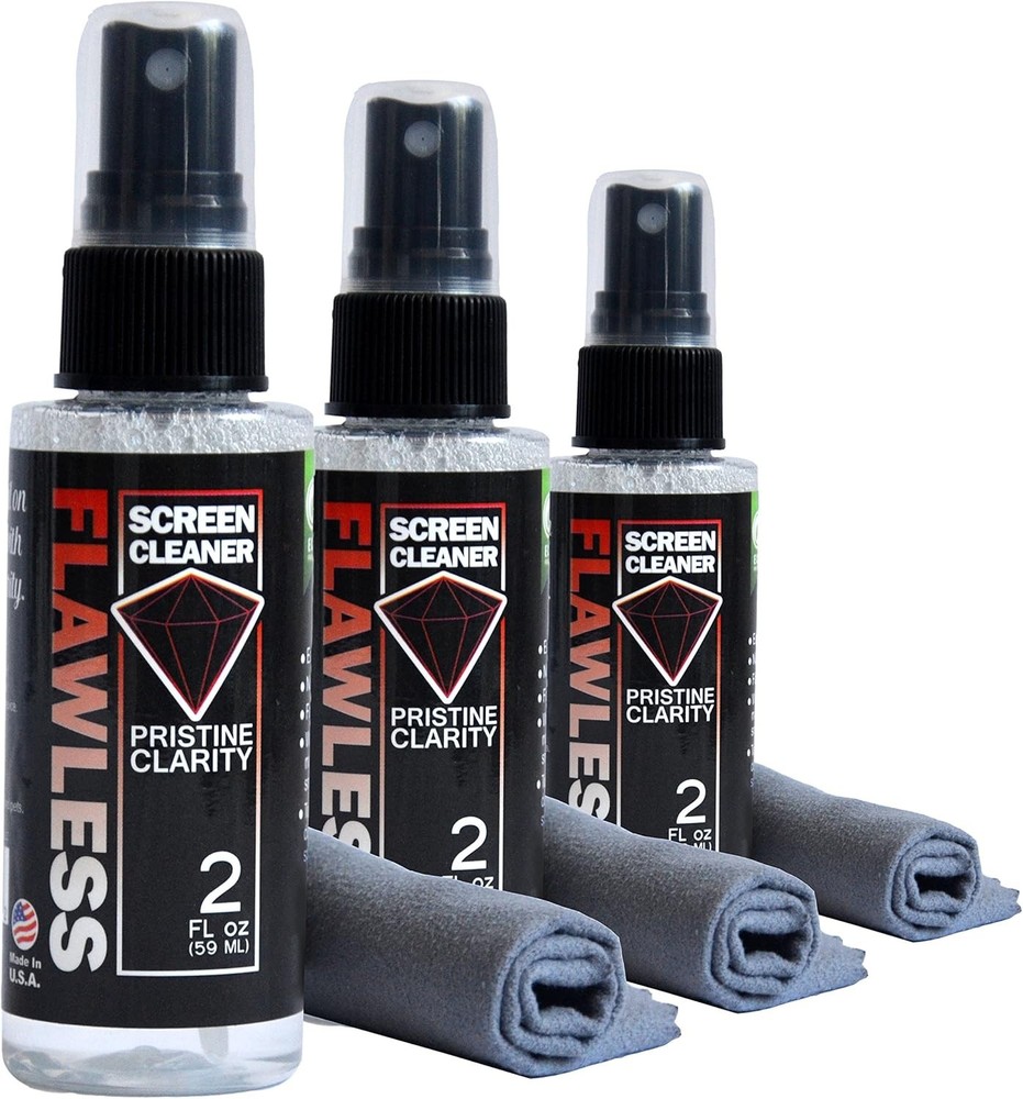 Flawless Screen Cleaner Spray with Microfiber Cleaning Cloth for LCD,LED Display