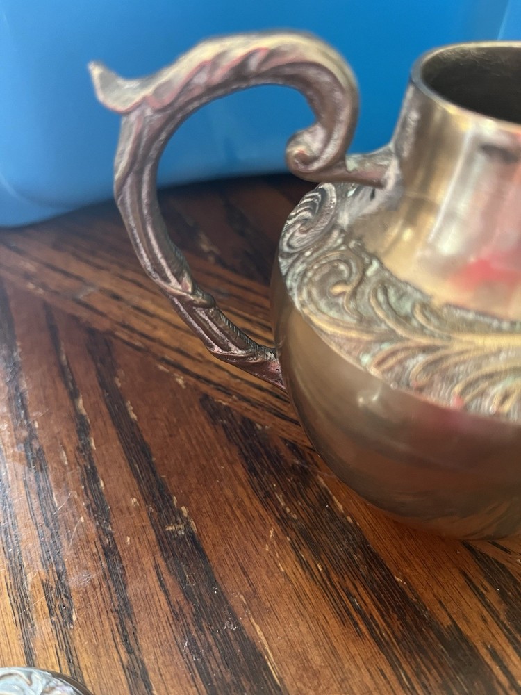 Brass Double Handle Jar and Lid