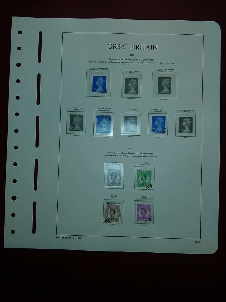 LIGHTHOUSE Hingeless Pages Great Britain Definitive 1993-1999 Used def 1993H