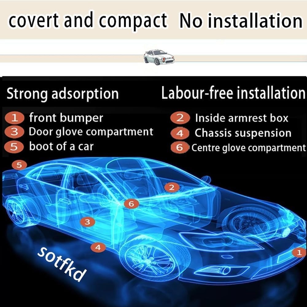 2 Pack GPS Tracker for Vehicles,Car Tracker Device Hidden for Vehicles,Tracke...