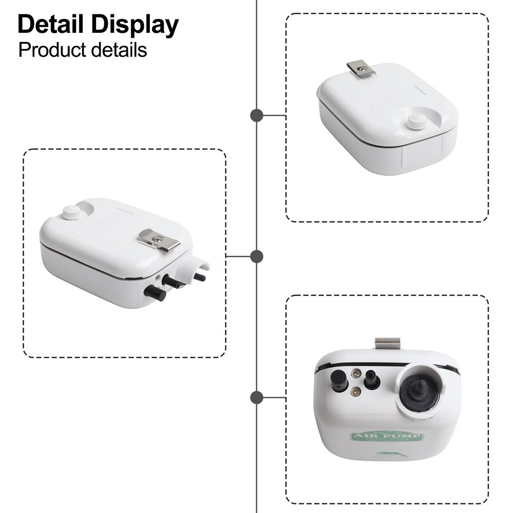 Fishing Oxygen Pump with Waterproof Design and Convenient Hook Attachment