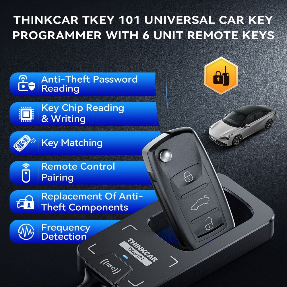 ThinkScan 689BT+TKEY101 Car Key Program Scanner Auto Diagnostic Tool V.AG Guided