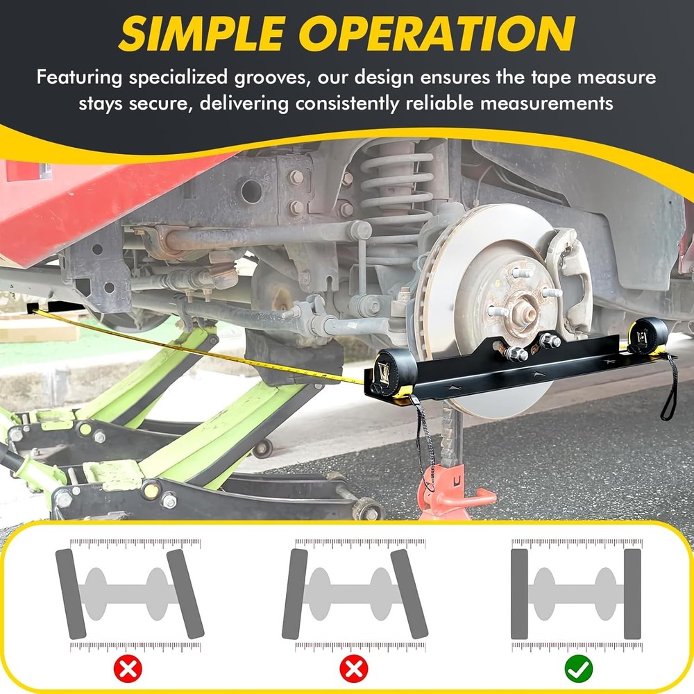 Wheel Alignment Tool Kit,Heavy Duty Toe Alignment Tool Universal Front End Align