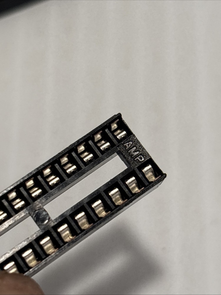 5 Pcs AMP CONNECTOR 24-PIN IC SOCKET DIP BOTTOM