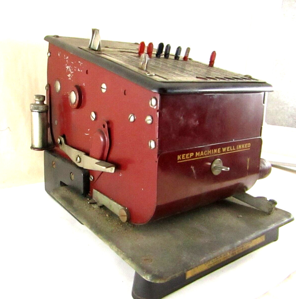Antique Check Protectograph Machine