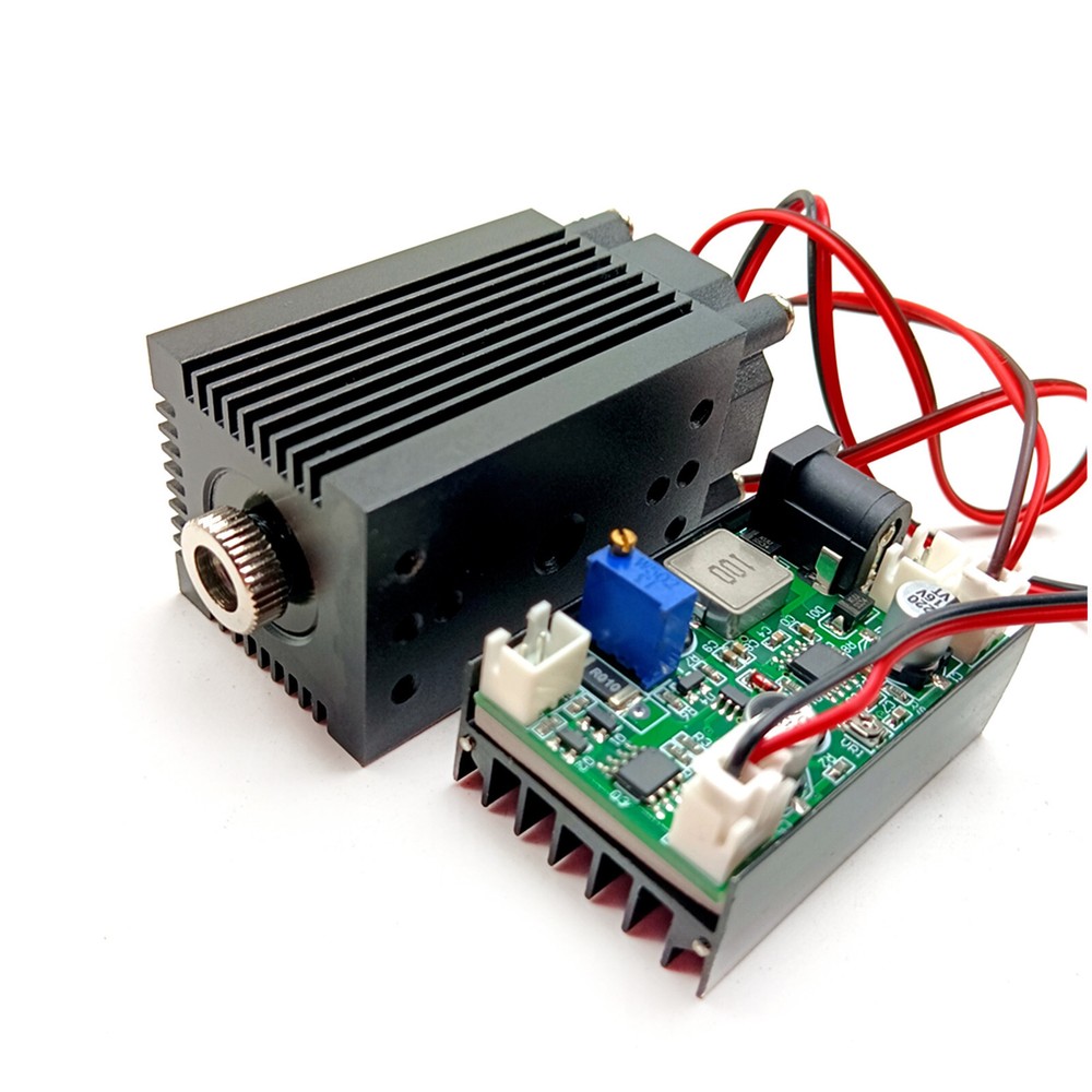 532nm 100mW Green Focusable Line Laser Diode Module Driver TTL With 12V Adapter