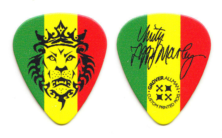 Ziggy Marley Signature Rastafari Lion Of Judah Guitar Pick - 2012 Tour
