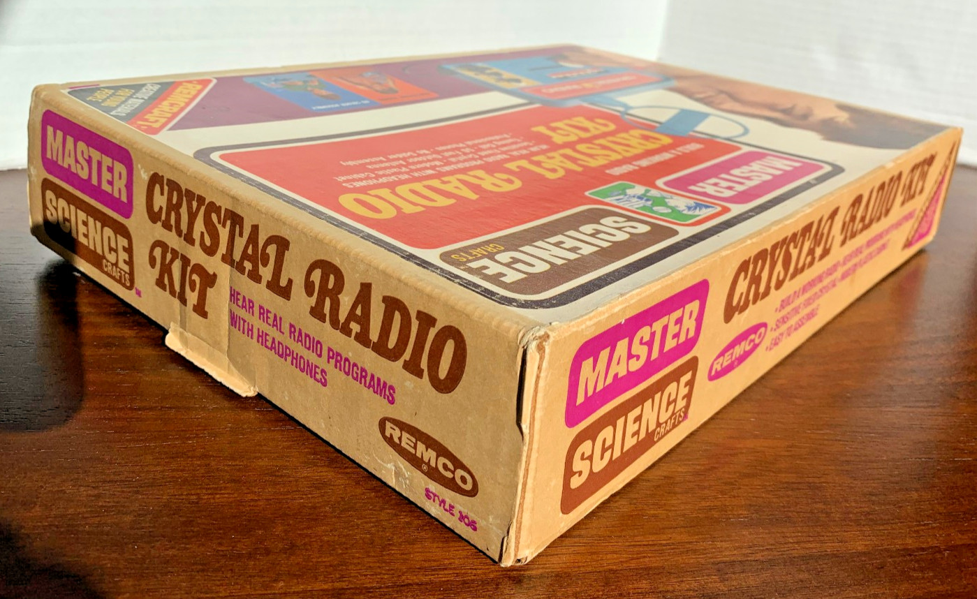 Vintage Original Master Science Crystal Radio Kit by Remco 1969 Toy