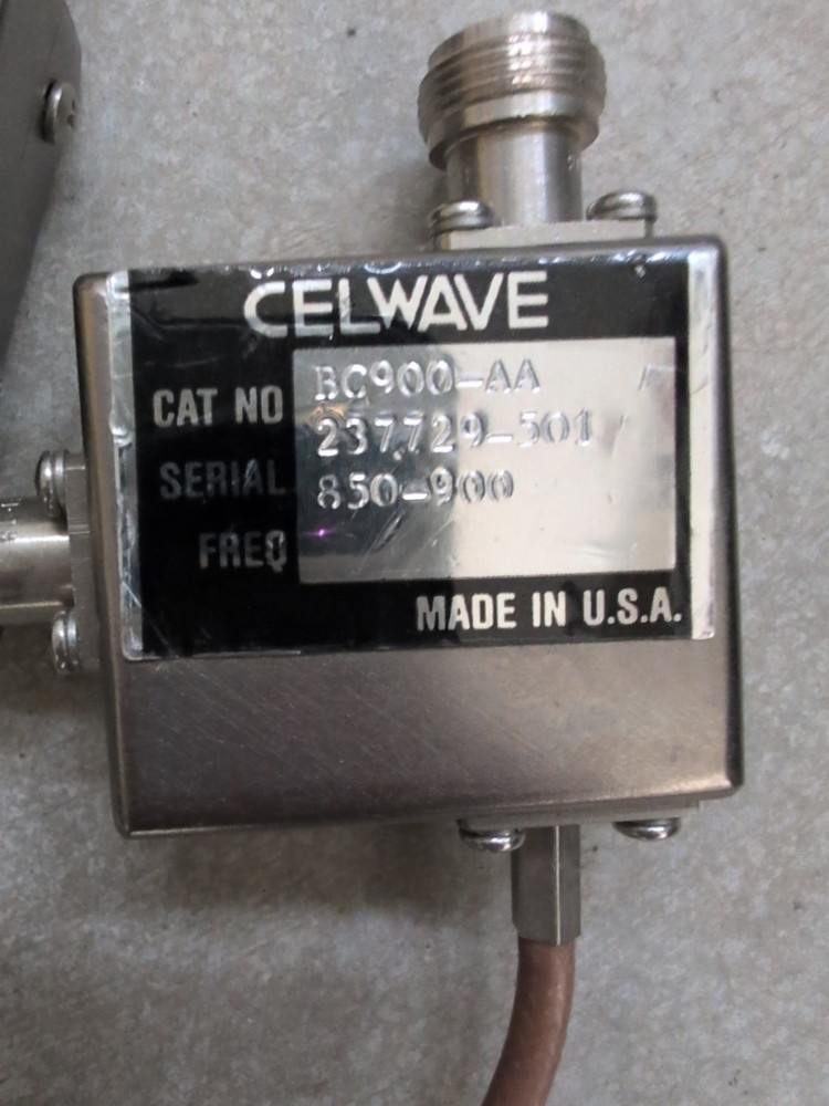 Celwave BC900-AA Isolator Circulator 850-900 MHz Frequency