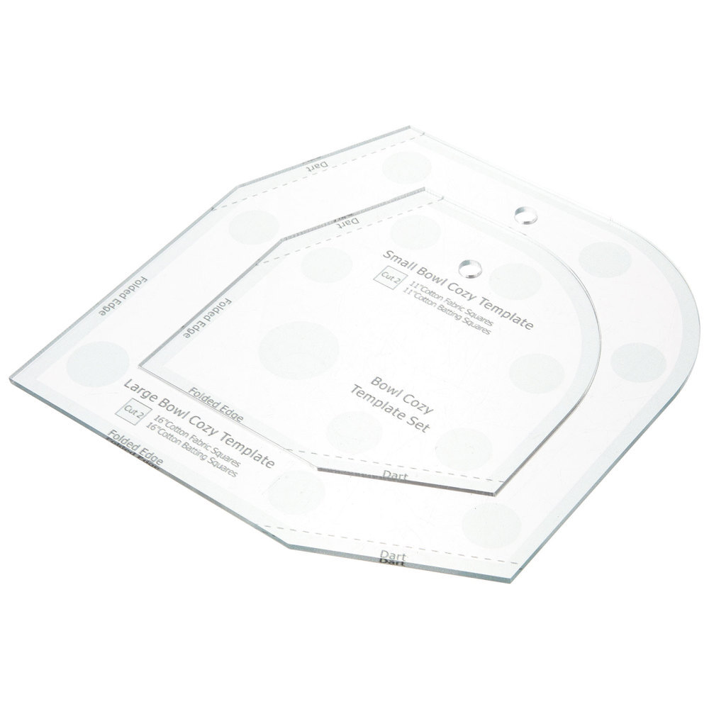 Bowl Cozy Pattern Template Templates Sewing Patchwork Ruler