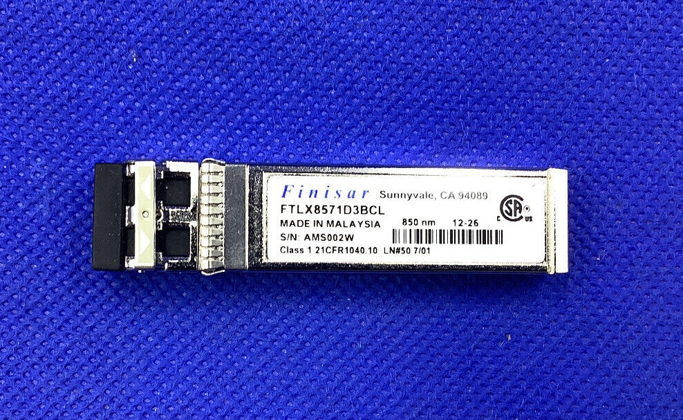 Finisar FTLX8571D3BCL SFP+SR/SW 10Gb/s 850nm Multimode SFP+ Transceiver