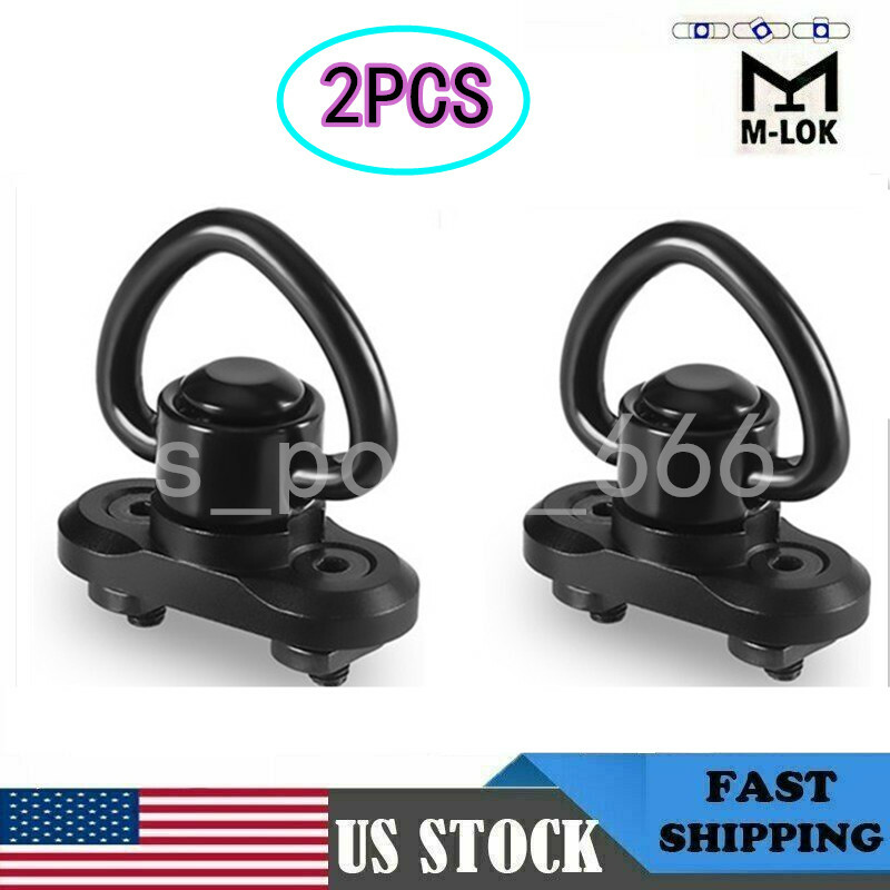 2 Pack Sling Mount Push Button QD Sling Swivel Adaptor US STOCK