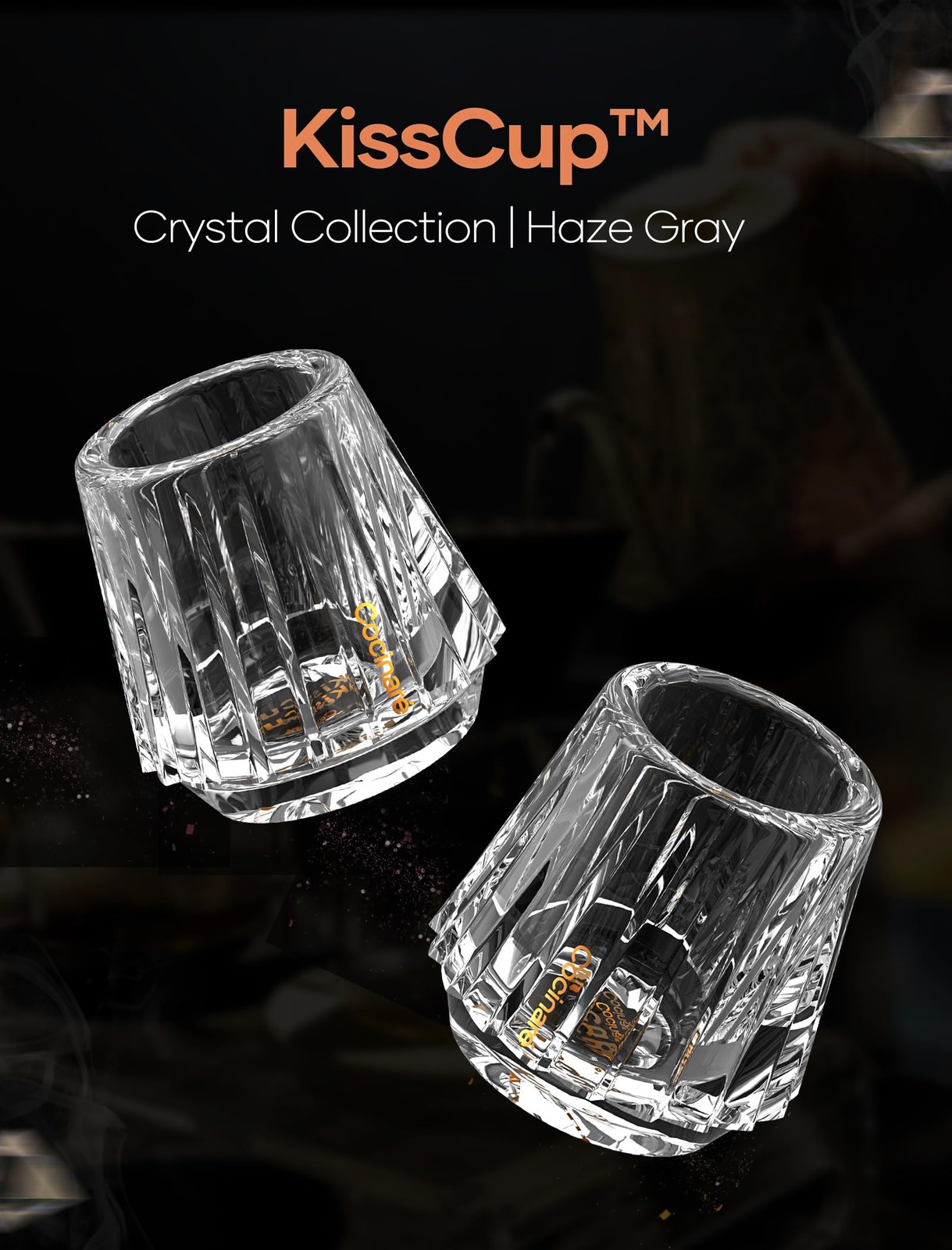 Cocinare Espresso Cups Set of 2, Crystal Clear Espresso Shot Glasses, Ideal S...