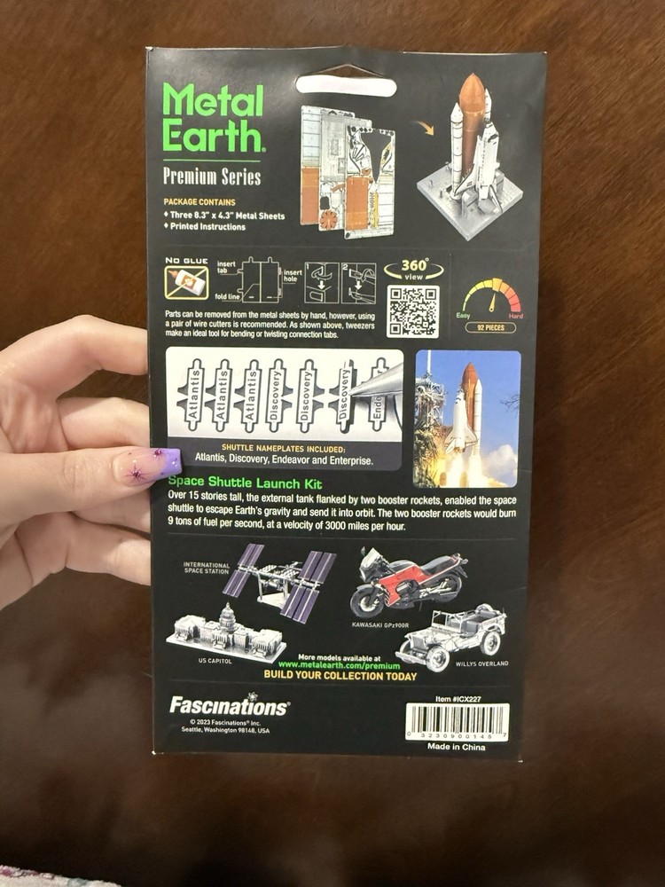 NEW Metal Earth Space Shuttle Launch Kit