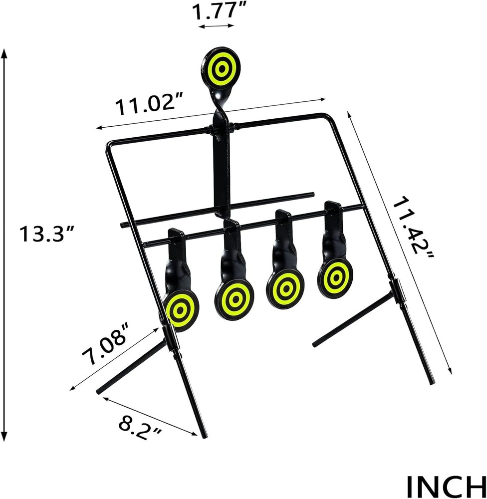 Durable Resetting Target with Steel Construction for Reliable Shooting Practice