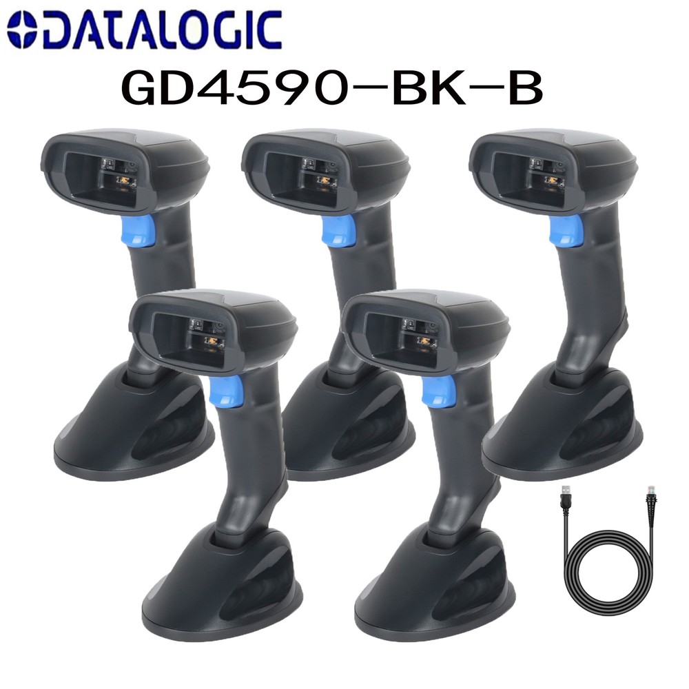 Datalogic Gryphon GD4590 USB Handheld Barcode Scanner 2D QR Code Reader w/ Stand