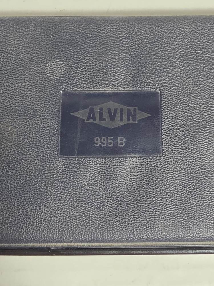 Alvin Precision Drawing Instruments Set in Case Compass 995B Germany - Read