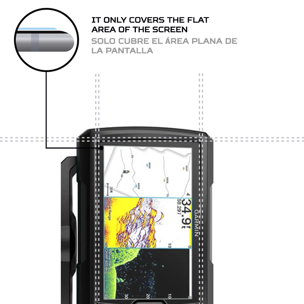 ANTISHOCK Screen protector for Garmin STRIKER Vivid 7cv