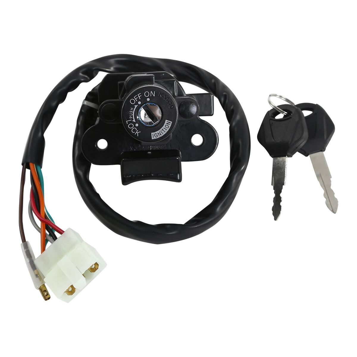 Black Ignition Switch with Lock Key Fit For Kawasaki ZX6R 2000-02 ZX9R 1994-2003