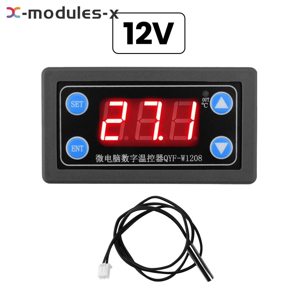 DC 12V 24V Microcomputer Digital Thermostat Temperature Controller QYF-W1208 New