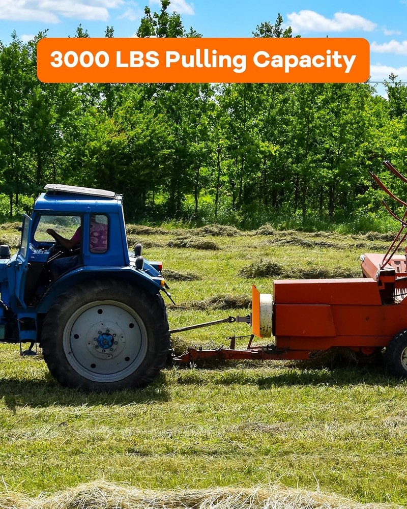 3/8" Thick Skid Steer Mount Plate Quick Attach W/ Removable 2" Hitch, Orange