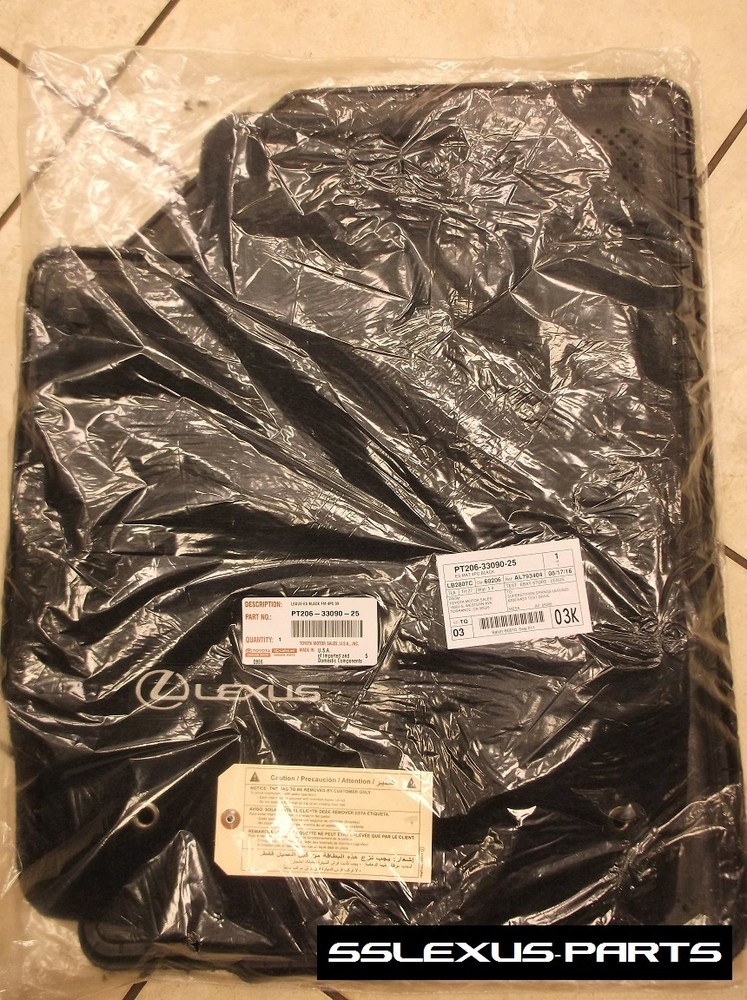 Lexus ES350 (2007-2012) OEM Genuine 4pc CARPET FLOOR MATS "Black"