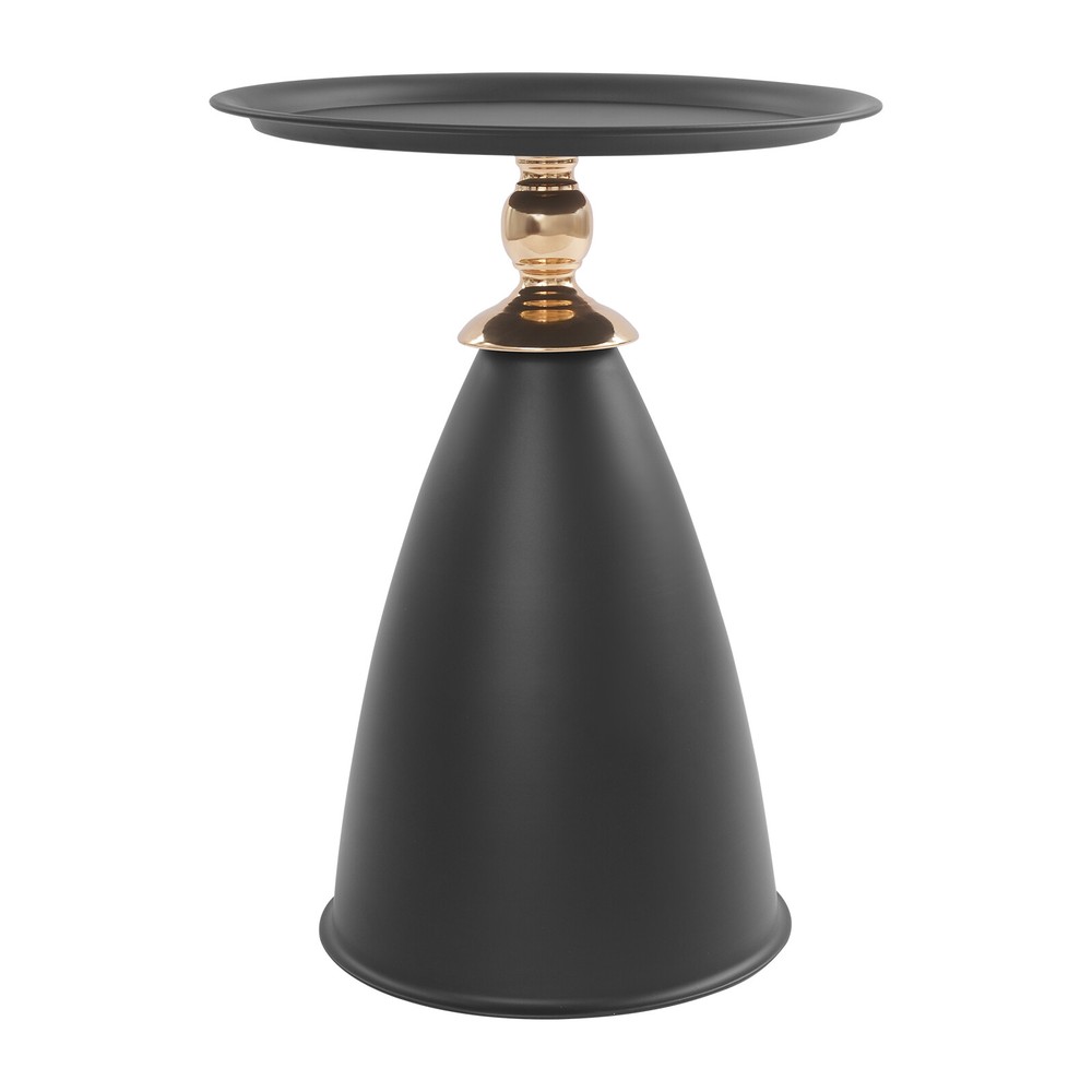 Small Round Side Table, Iron Side Table for Small Spaces, Modern Couch End Table