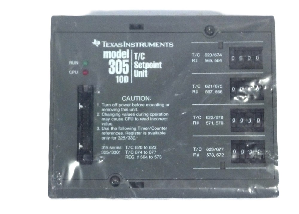 Siemens Texas Instruments 305-10D Timer/Counter Setpoint Unit