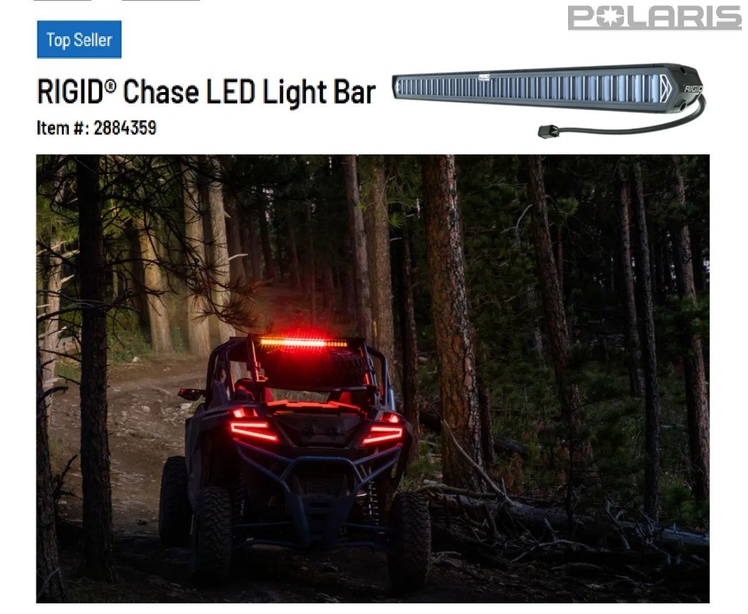 Polaris OEM RZR Pro XP/XP-4 Rigid Chase Light LED Light Bar- 2884359