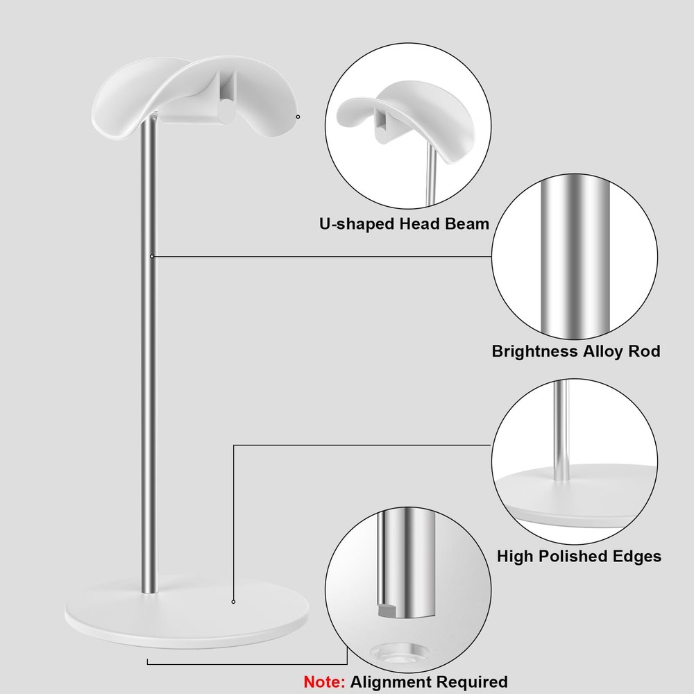 Headphone Stand, Headset Holder with Solid Base for Desk, with Max, Beats, Bo...