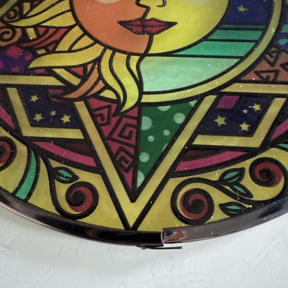 Glass Sun And Moon Eclipse Suncatcher 6"