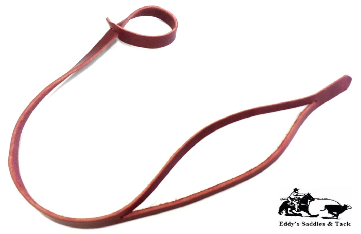 Lariat Rope Holder Loop Strap 24" Soft Latigo Leather Amish Made for Eddy's Tack