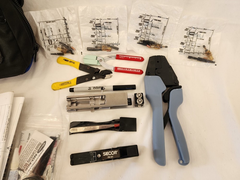 Siecor LANscape Connector Termination Fiber Optic Tool Kit