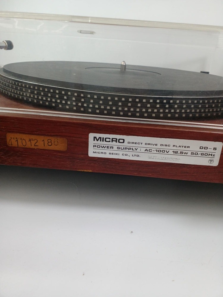 Micro Seiki DD-5 Direct Drive Turntable Record Player Working