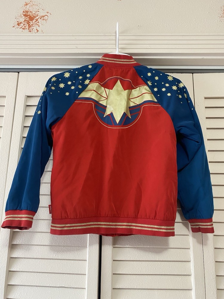Disney Captain Marvel Child’s Jacket, Size 7/8.